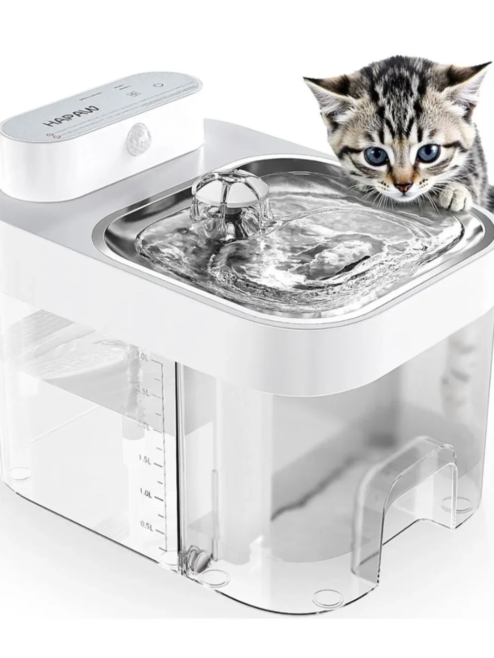 HAPAW P002 3L Smart Pet Water Fountain WiFi Wireless App Control